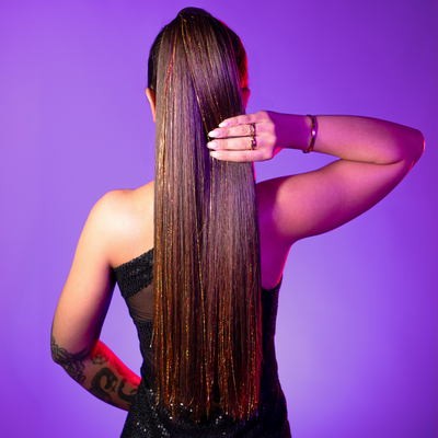 Add Some Sparkle: How to Apply Tinsel to Your SUGALANE Hair Extensions Using Nano Rings